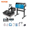VEVOR 5-u-1 toplinska preša i rezač vinila za DIY umjetničke projekte