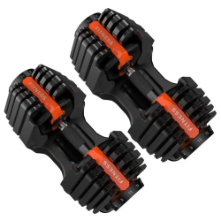 Prilagodljive bučice (2,5-24 kg) | VEVOR fitnes set