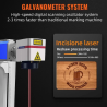 Gravoare laser cu fibră de înaltă precizie de 30 W/50 W pentru metal și bijuterii
