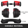 Haltere reglabile (24-40 kg) pentru creșterea mușchilor
