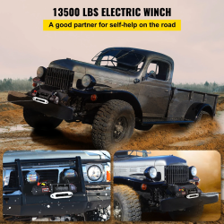 VEVOR 13500lb električno vitlo za 4x4, ATV i kamione