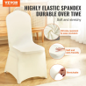 VEVOR Navlake za stolice: 50 paketa Ivory Stretch Spandex | VEVOR