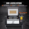 Mașină de gravat cu laser CO2 VEVOR 80W pentru tăieturi și gravare precise