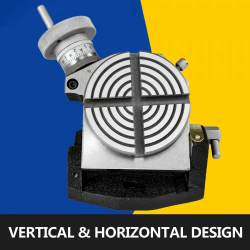 Masă rotativă VEVOR 4" - Înclinare de precizie pentru frezare și găurire