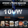 Gravoare și tăietor laser VEVOR CO2 pentru lemn, acril și țesături