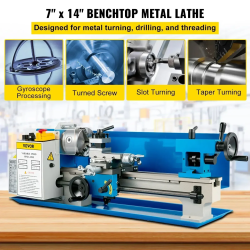 VEVOR Mini strung pentru metal: prelucrarea metalelor de precizie pentru casă și magazin