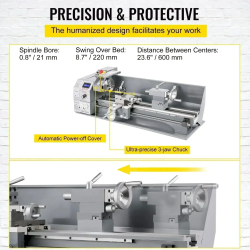 Mini strung pentru metal VEVOR: puternic și precis pentru proiecte de bricolaj