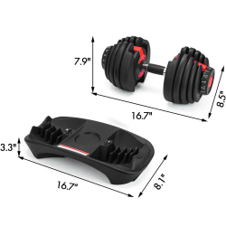 Prilagodljive bučice (24-40 kg): izgradite mišiće i snagu