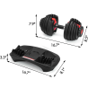Set de gantere reglabile (5lbs-52.5lbs) - VEVOR