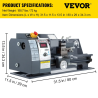 VEVOR Mini strung pentru metal: prelucrare de precizie pentru proiecte de bricolaj